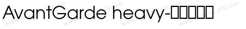 AvantGarde heavy字体转换